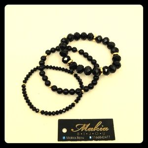 Woman Black bracelets